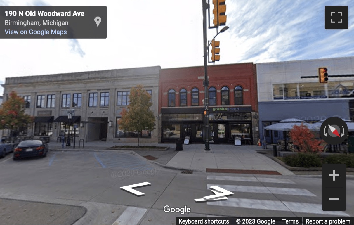 Street View image of 135 N. Old Woodward Drive, Birmingham (Alabama)