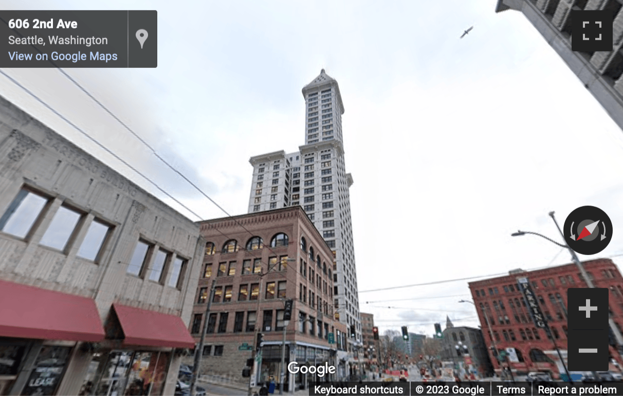 Street View image of 506 Second Avenue Suite 1400, Seattle, Washington