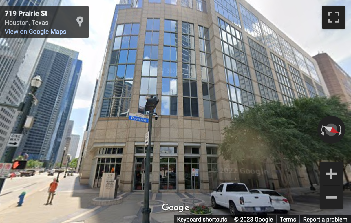 Street View image of 717 Texas Avenue, Houston