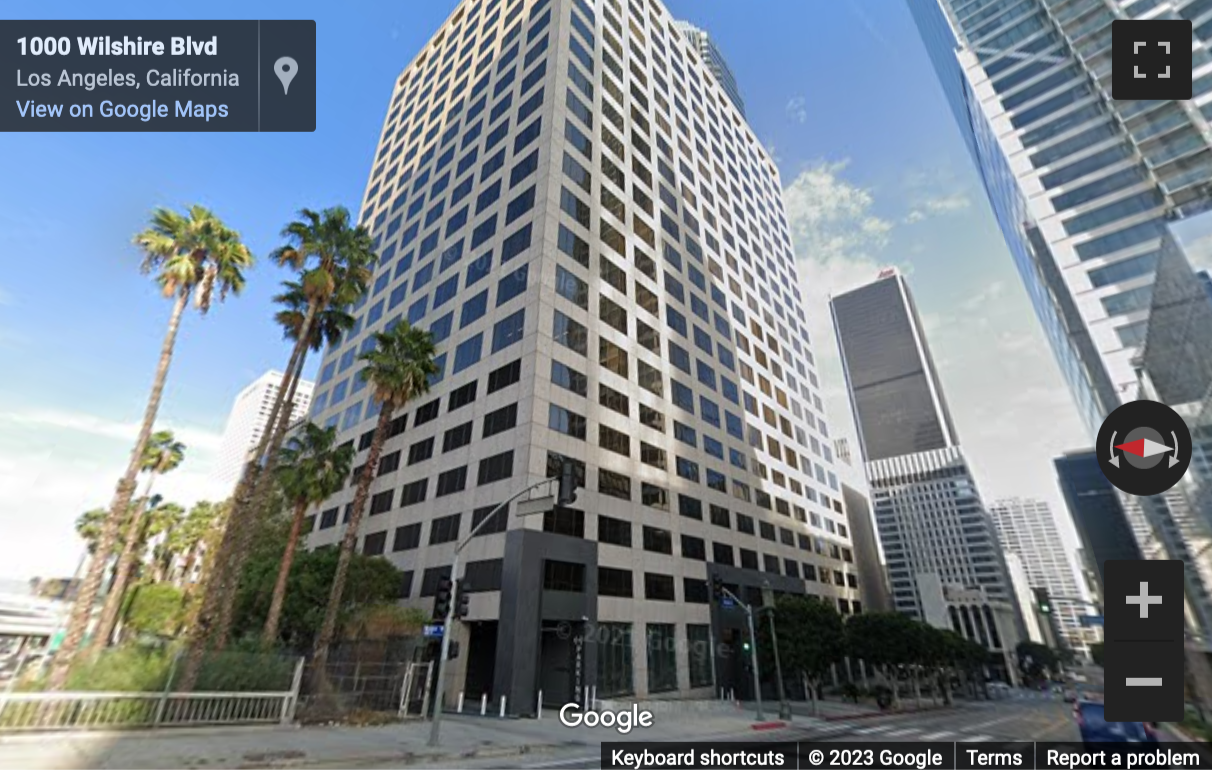 Street View image of 915 Wilshire Boulevard Los Angeles, California