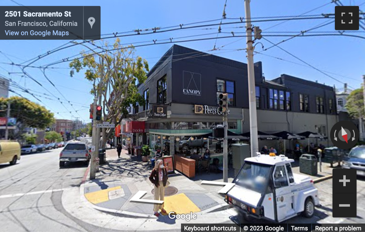 Street View image of 2193 Fillmore Street, San Francisco, California