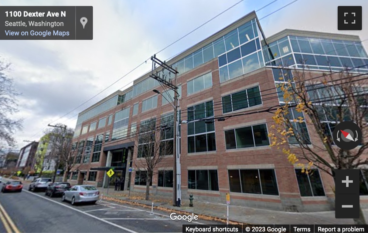 Street View image of 1100 Dexter Ave N, Seattle, Washington