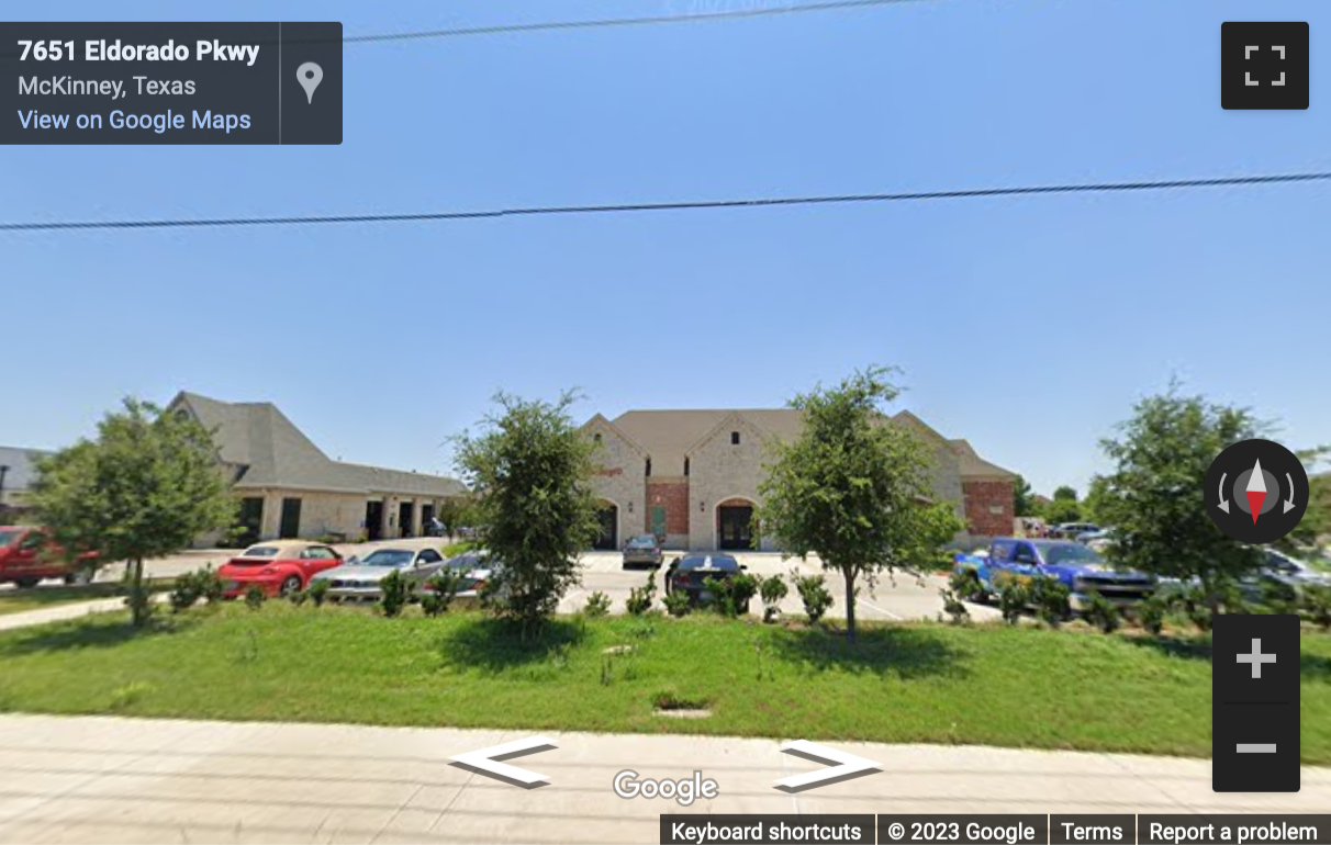 Street View image of 7651 Eldorado Parkway, McKinney, Texas