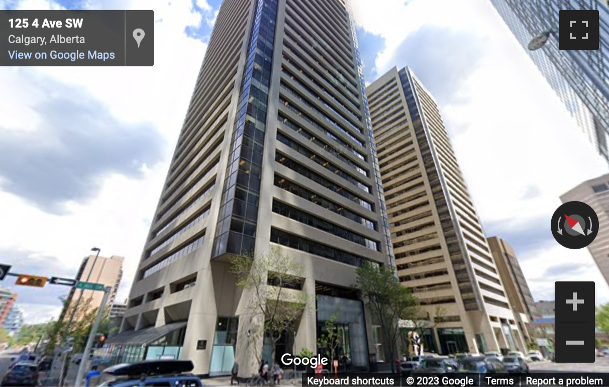 Street View image of 144 4th Ave SW, Suite 2100, Calgary, Alberta