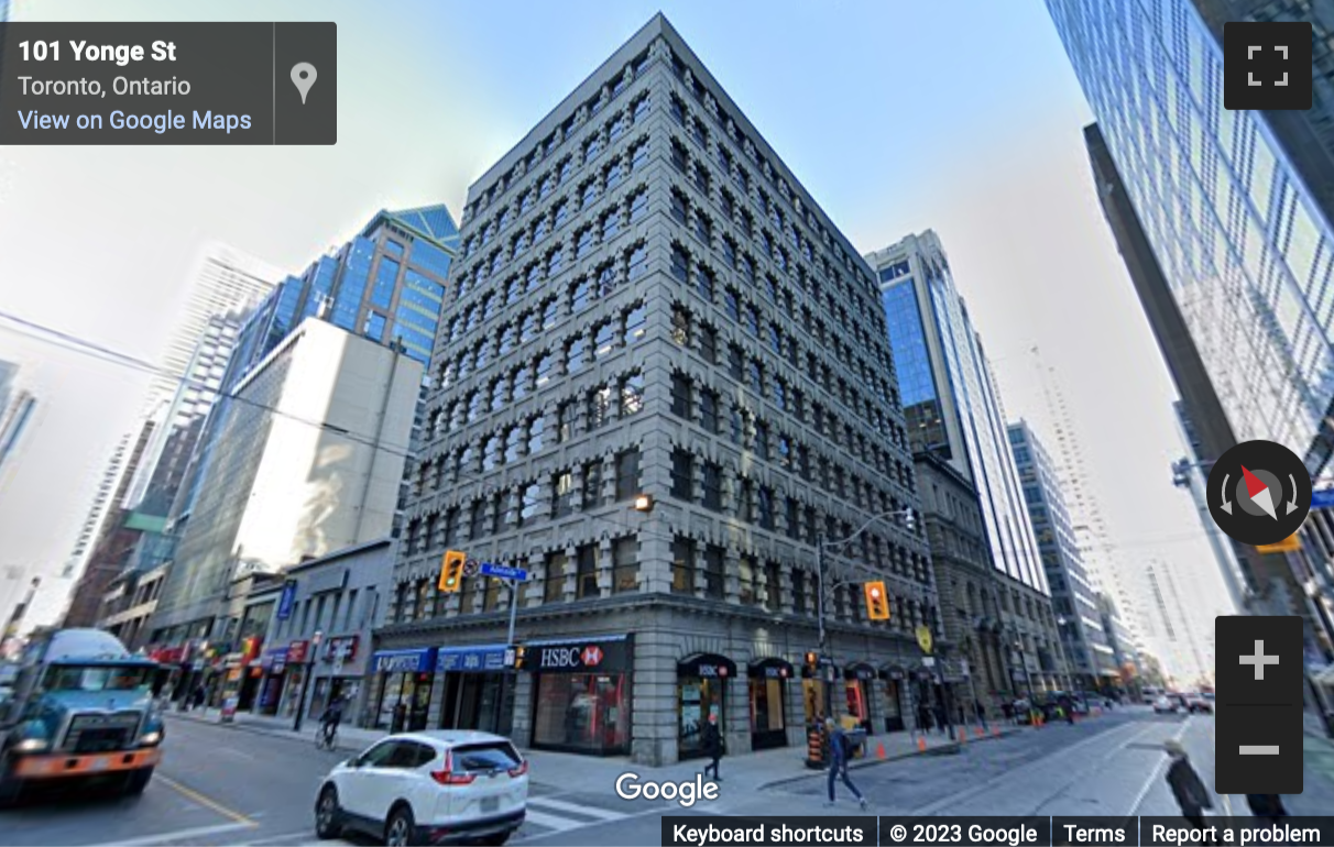 Street View image of 1 Adelaide St E, Toronto, Ontario