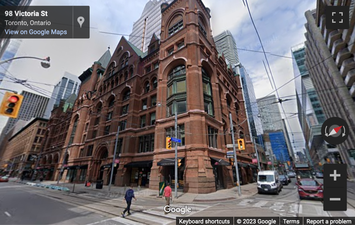 Street View image of 20 Richmond St E, Suite No. 600, Toronto, Ontario