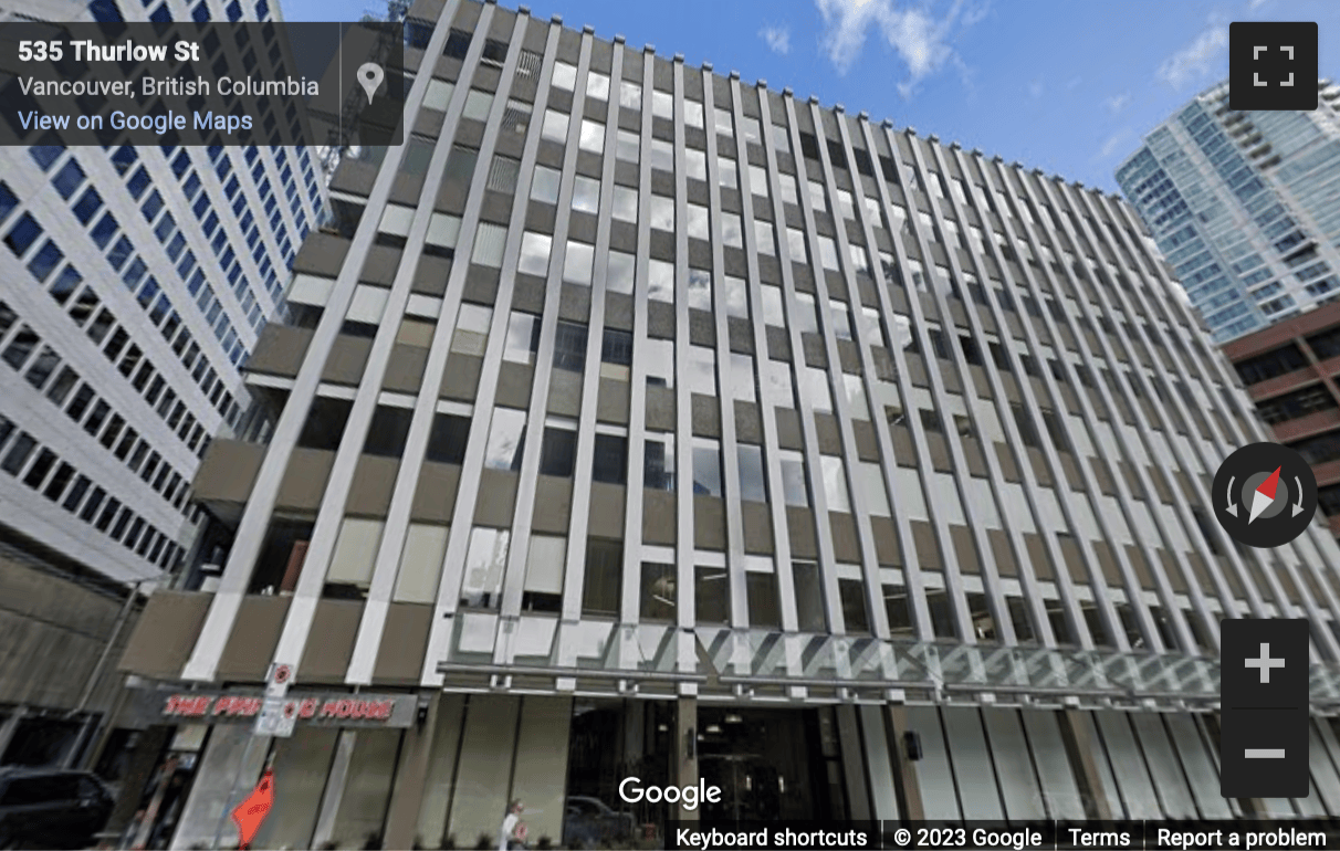 Street View image of 535 Thurlow Street Suite 100, Vancouver, British Columbia