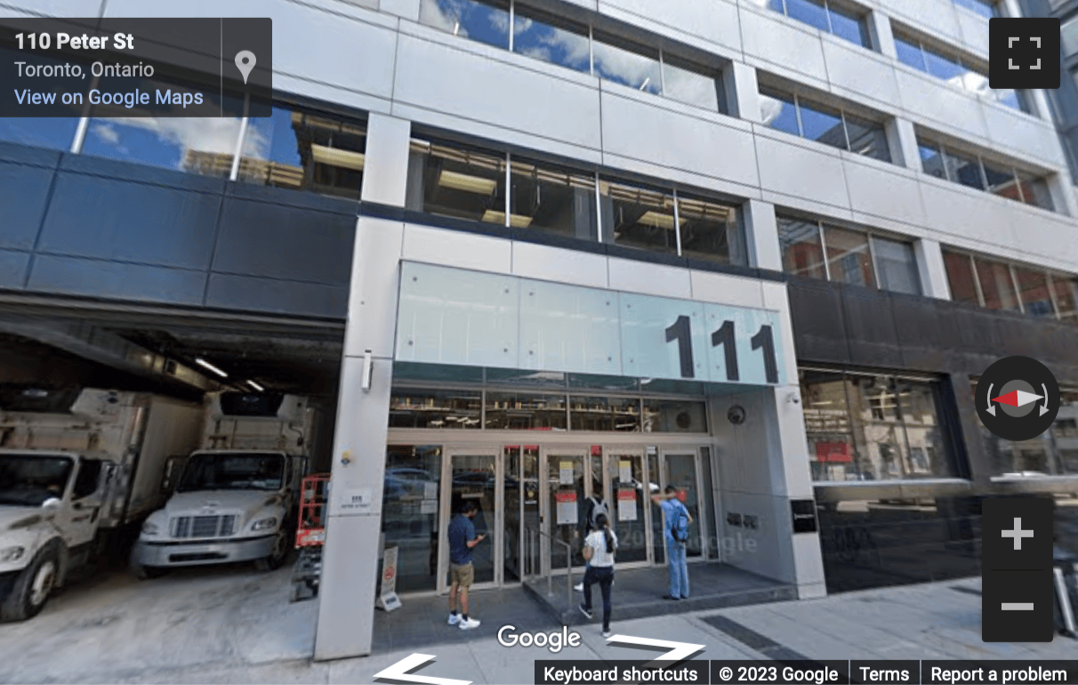 Street View image of 111 Peter Street, Suite 700, Toronto, Ontario