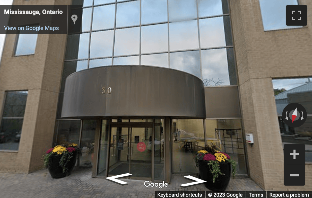 Street View image of 30 Eglinton Ave West, Mississauga, ON, Ontario