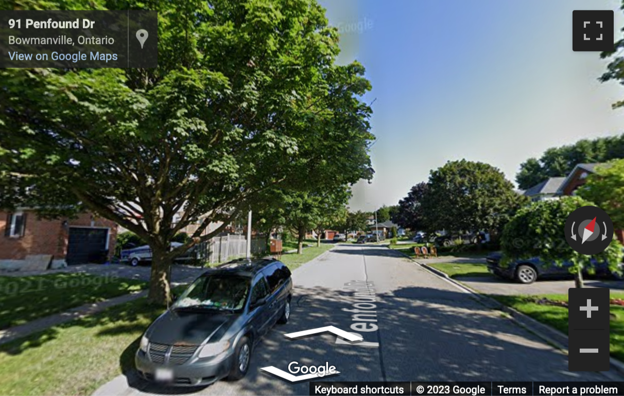 Street View image of 90 Penfound Dr, Bowmanville, ON, Oshawa, Ontario