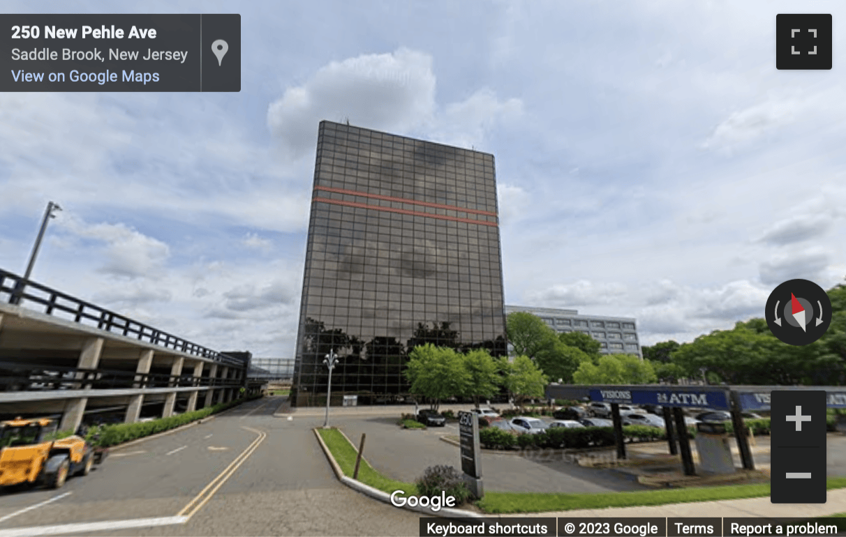 Street View image of Park 80 West, 250 Pehle Avenue, Suite 200, Saddle Brook, New Jersey