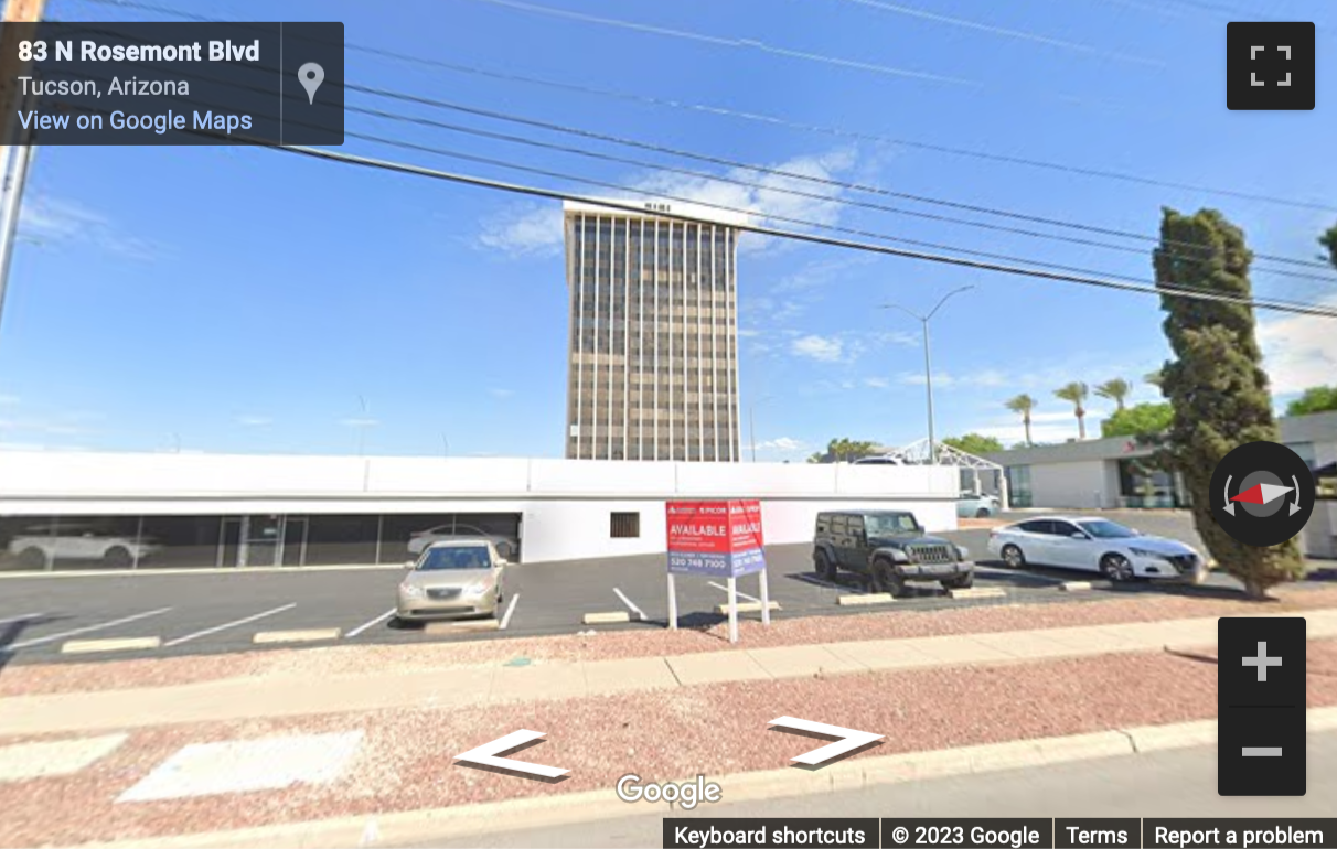 Street View image of 5151 East Broadway, Suite 1600, Tucson, Arizona