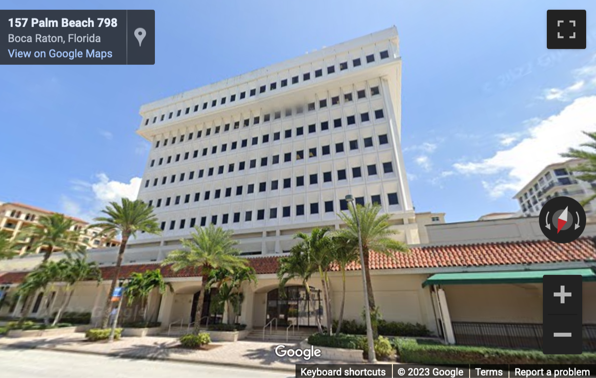 Street View image of 150 East Palmetto Park Road, Suite 800, Boca Raton, Florida