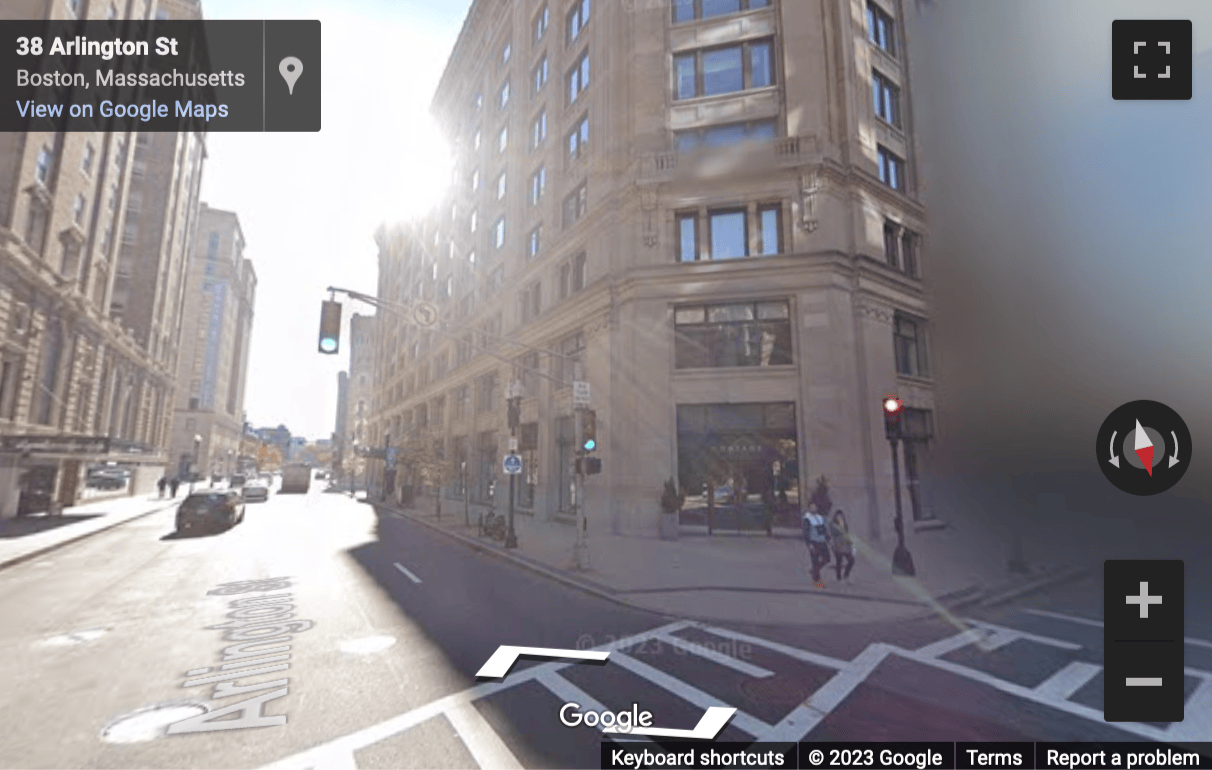 Street View image of 75 Arlington Street, Boston, Massachusetts