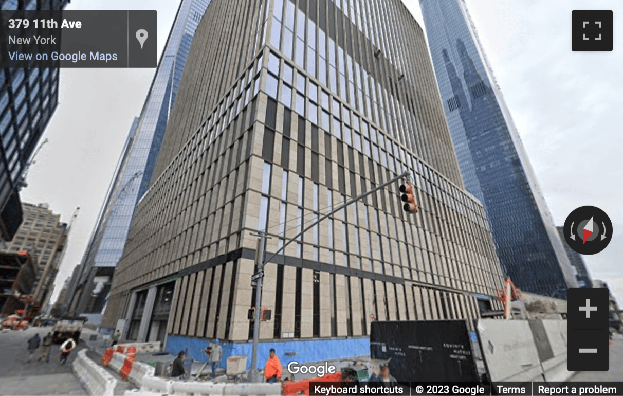 Street View image of 31 Hudson Yards, 11th & 10th Floor, New York City