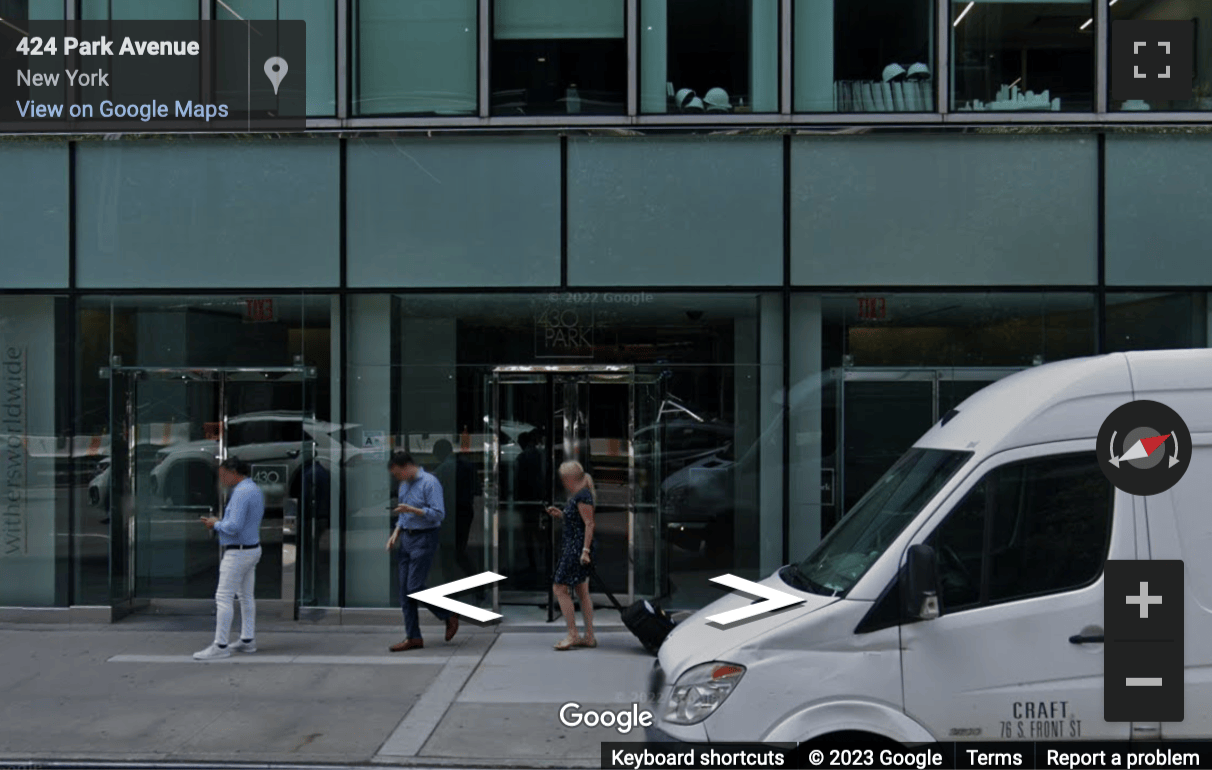 Street View image of 430 Park Avenue, New York City