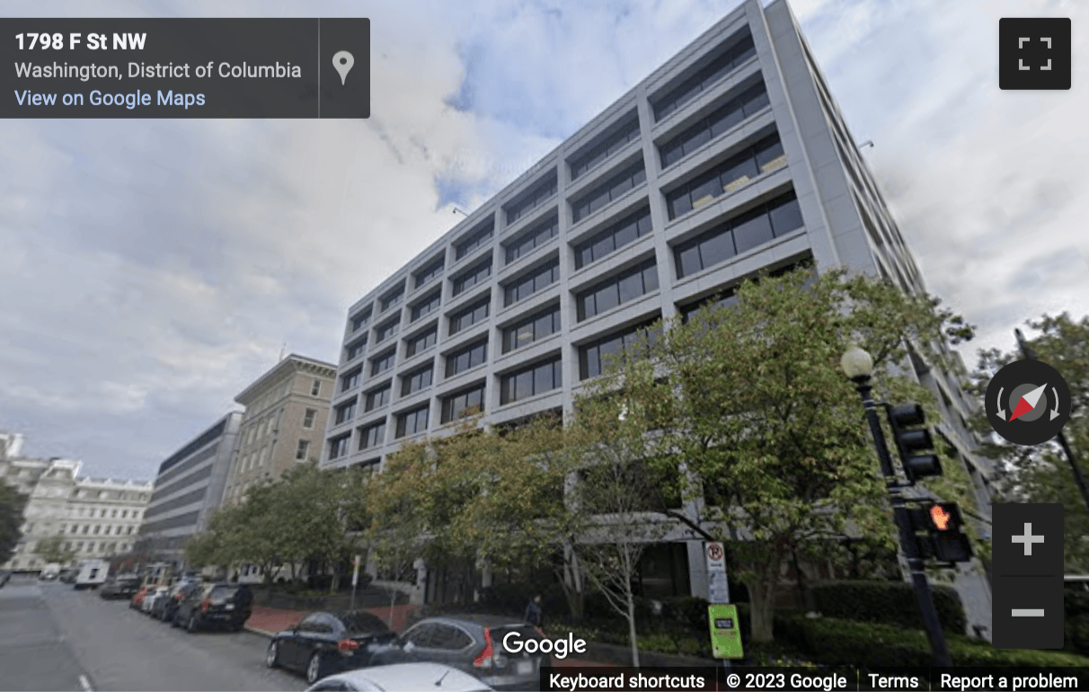 Street View image of 900 19th Street Northwest, Floors 5 and 6, Washington DC, District of Columbia