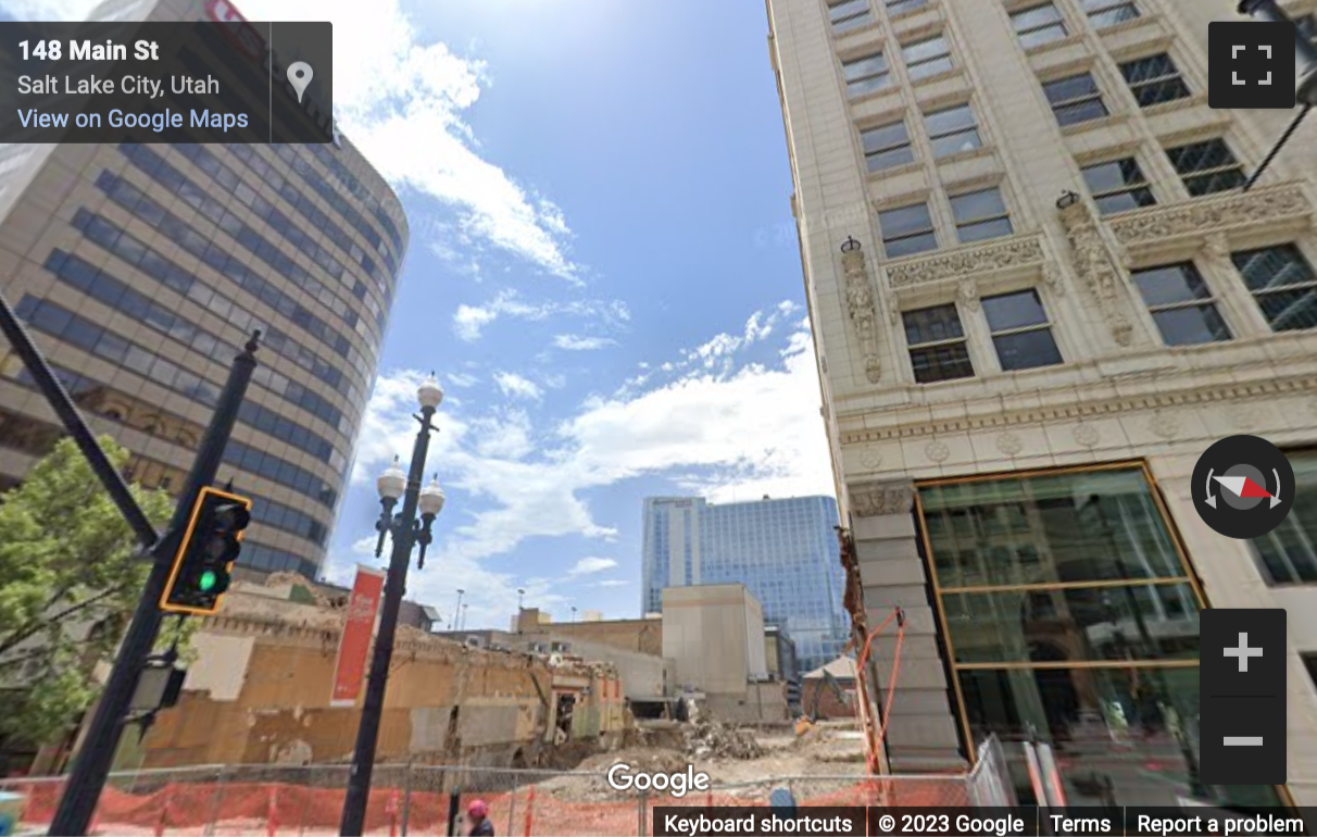Street View image of 136 South Main Street, 3rd and 4th Floor, Salt Lake City, Utah