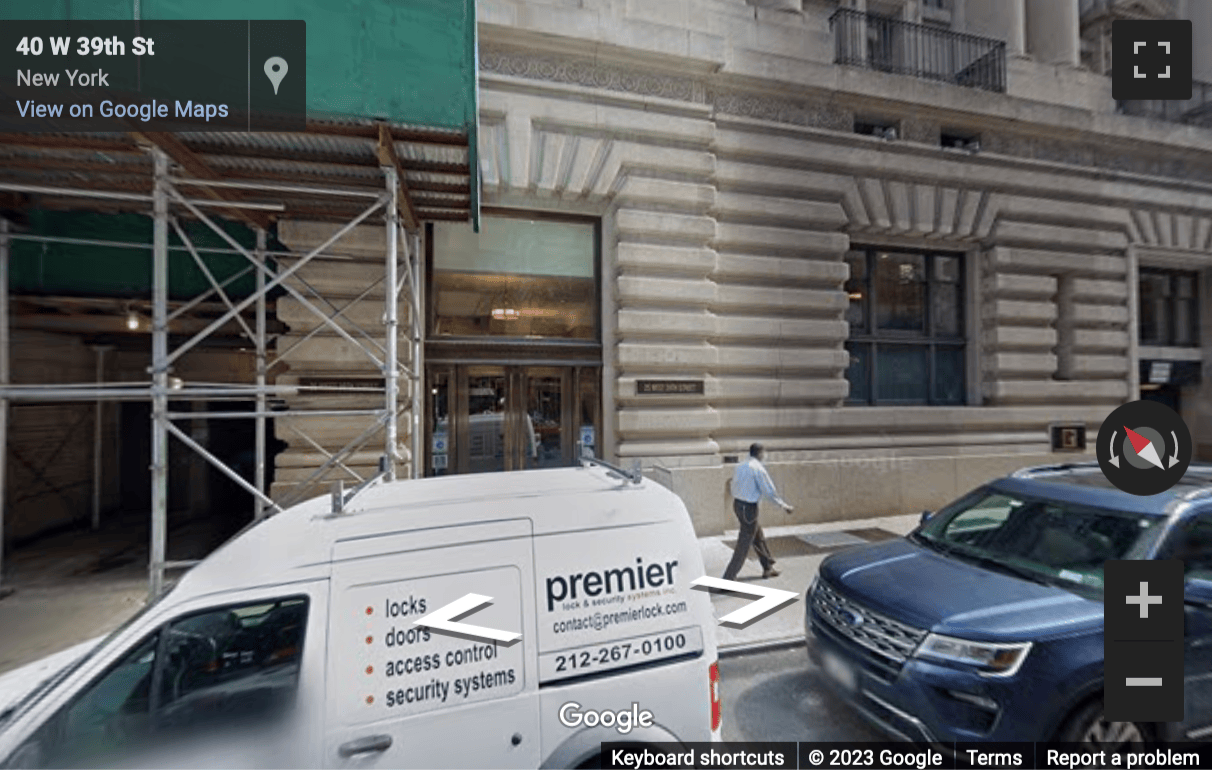 Street View image of 25 W 39th Street, 7th, 8th, & 9th Floor, New York City