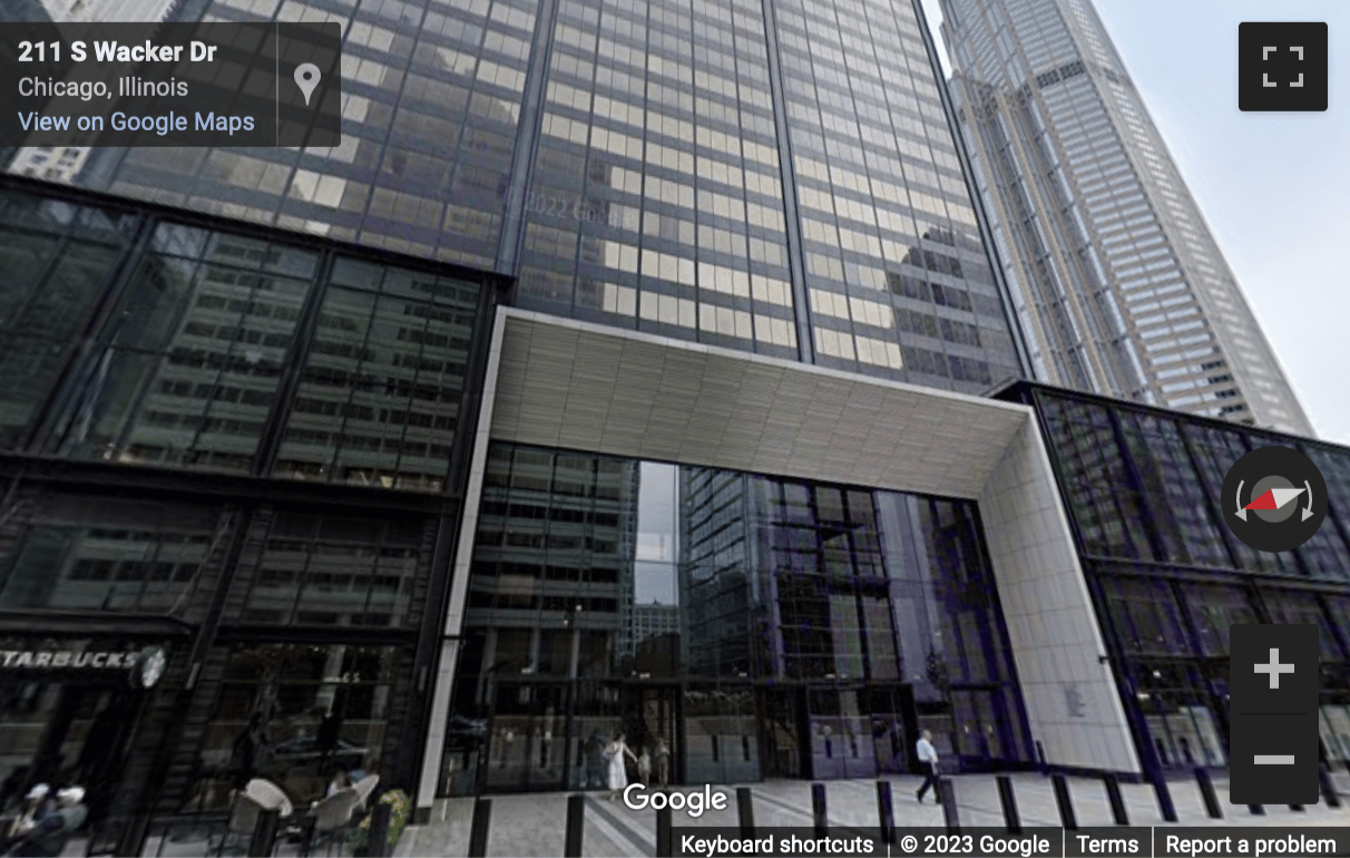 Street View image of 233 South Wacker Drive, 44th Floor, Chicago, Illinois