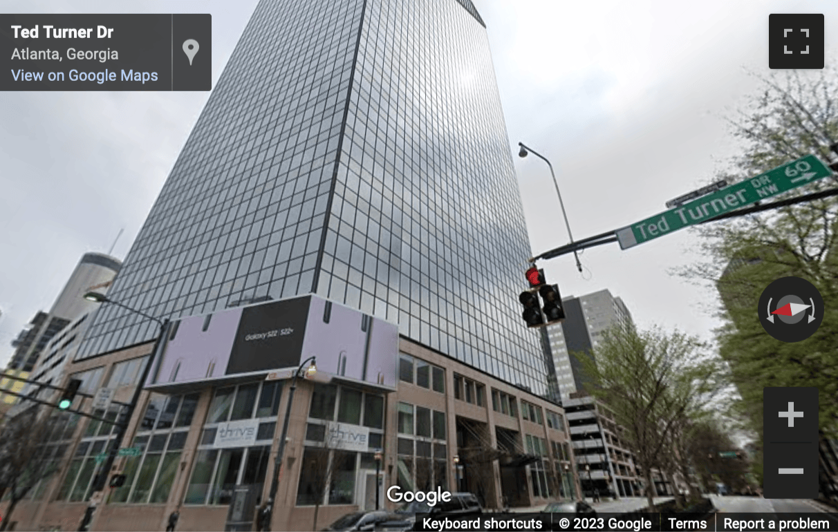 Street View image of 101 Marietta Street, 31st Floor, Atlanta, Georgia