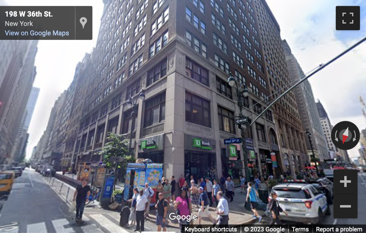 Street View image of 469 Fashion Avenue, 12th Floor, New York City
