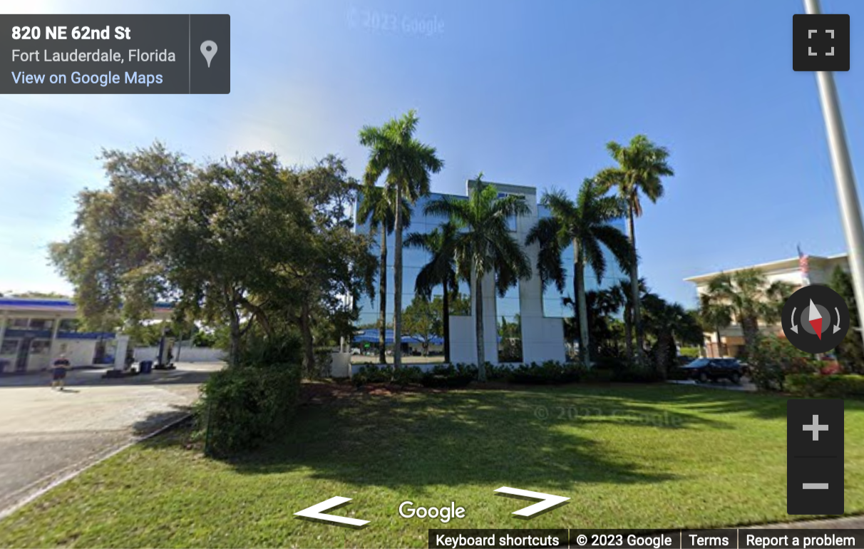 Street View image of 800 East Cypress Creek Road, Fort Lauderdale, Florida