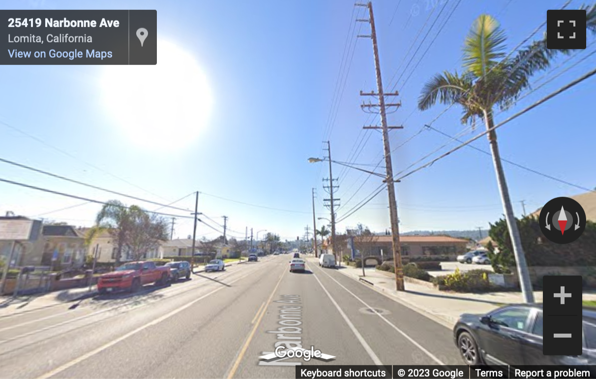 Street View image of 25433 Narbonne Avenue, Torrance, California