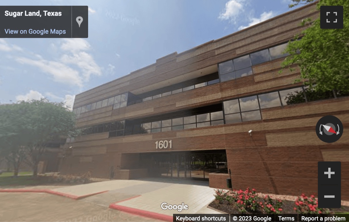Street View image of 1601 Industrial Boulevard, Sugar Land, Texas