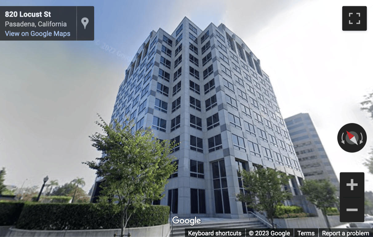 Street View image of (301) 301 North Lake Avenue, Suite 600, Pasadena (CA), California