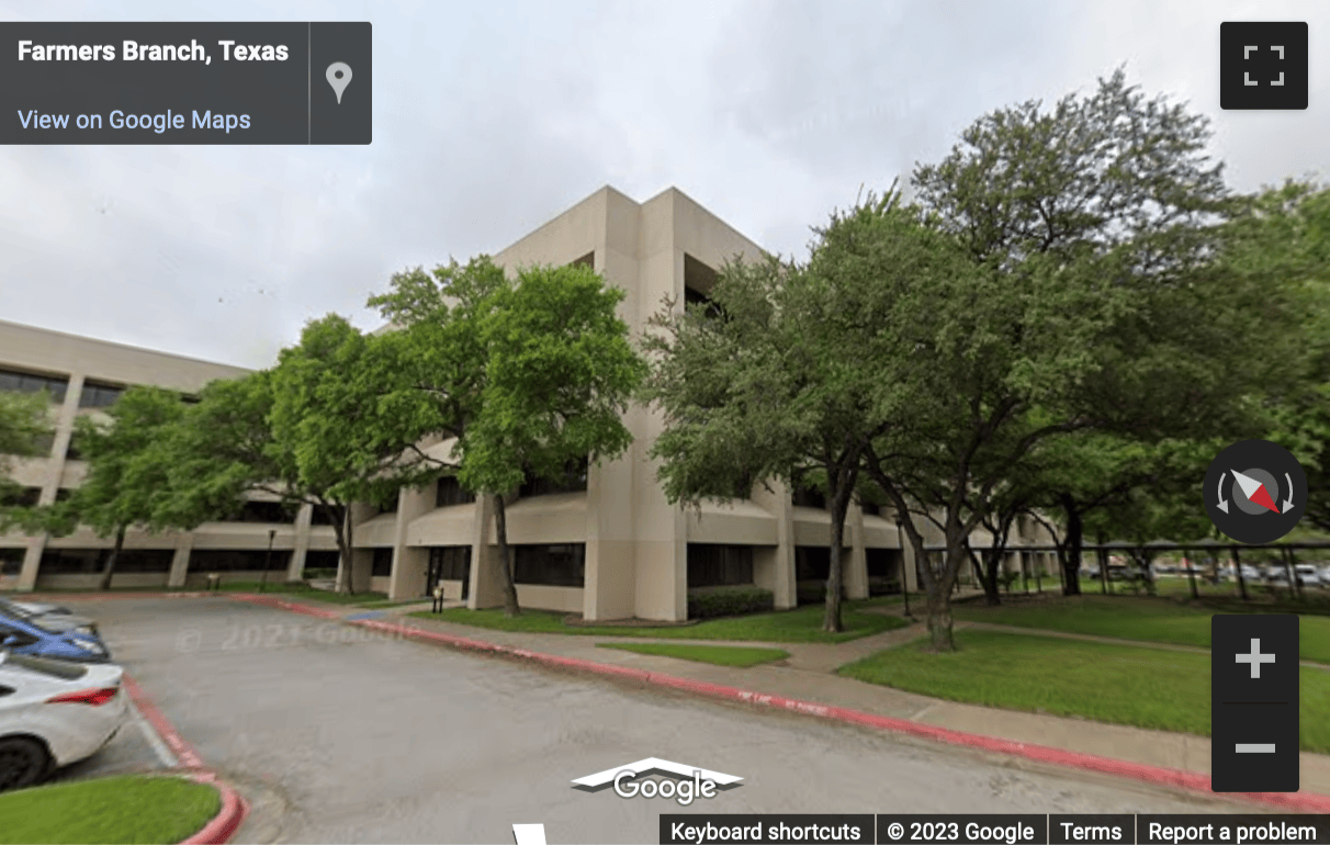 Street View image of 12000-12100 Ford Road, Farmers Branch, Texas