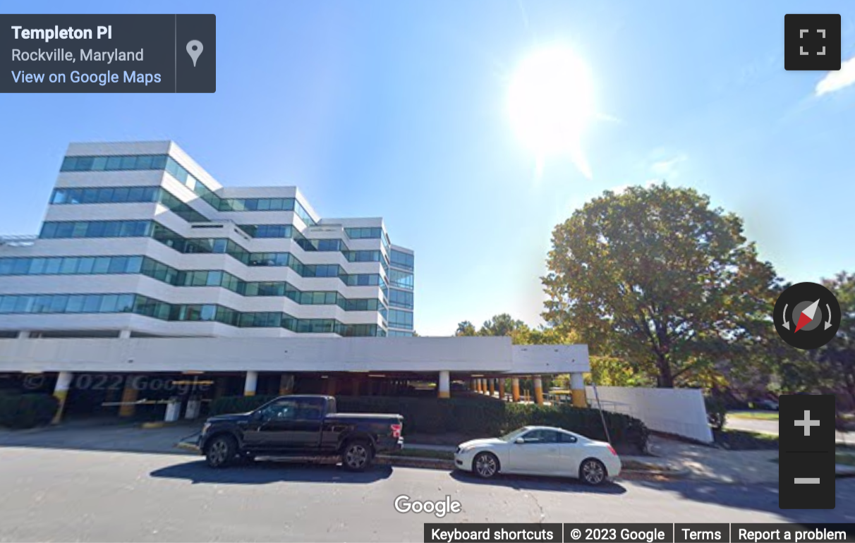 Street View image of 1451 Rockville Pike, Woodmont Place, Suite 250, Rockville, Maryland