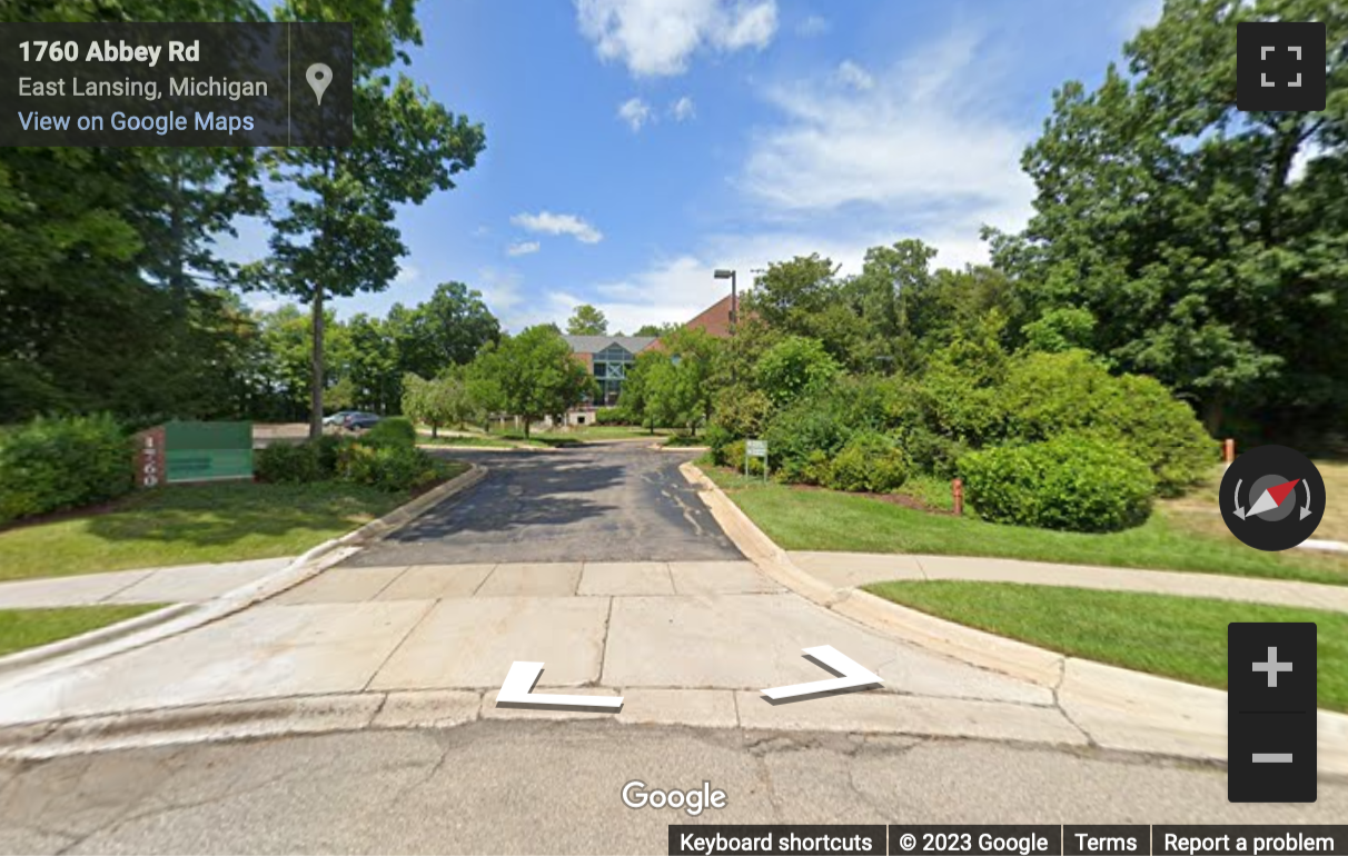 Street View image of 1760 Abbey Road, East Lansing, Michigan