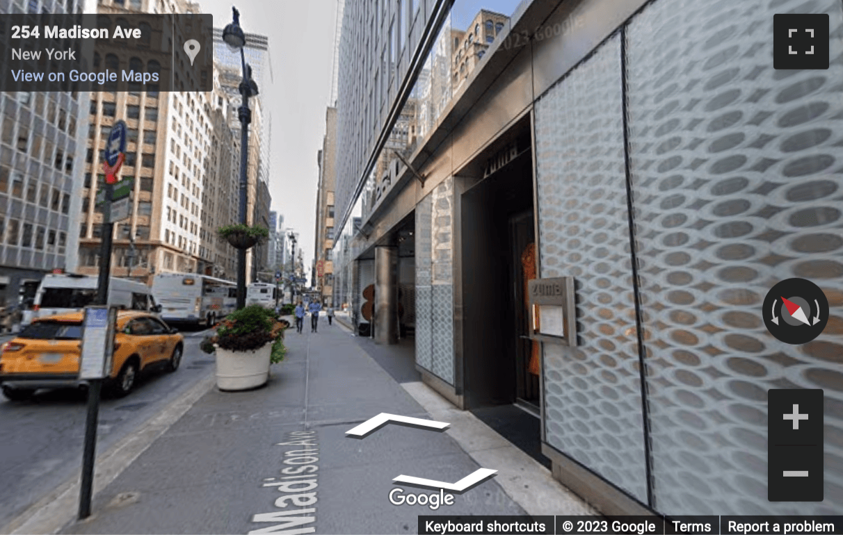 Street View image of 261 Madison Avenue, 9th & 10th Floor, New York City
