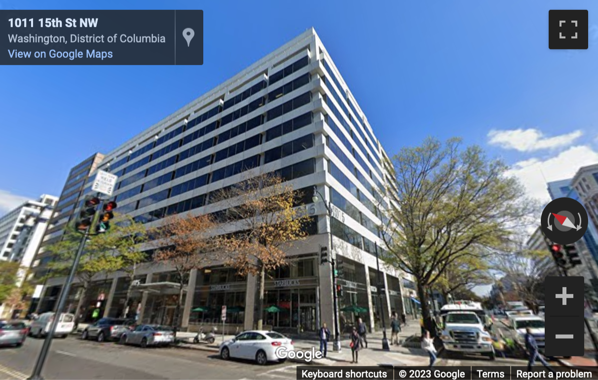 Street View image of 1015 15th Street Northwest, Washington DC, District of Columbia