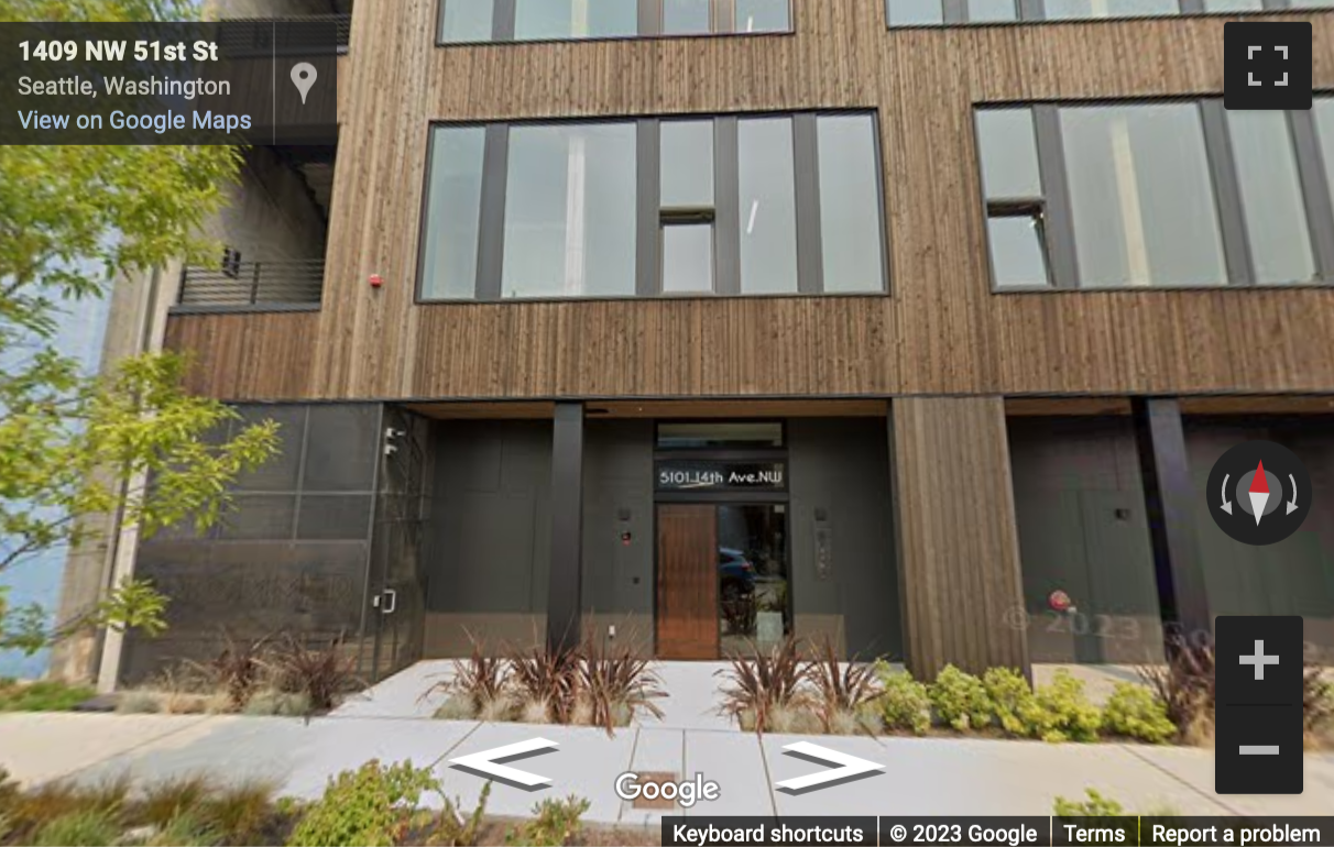 Street View image of 5101, 14th Avenue Northwest, 2nd and 3rd Floors, Tommer Building, Seattle