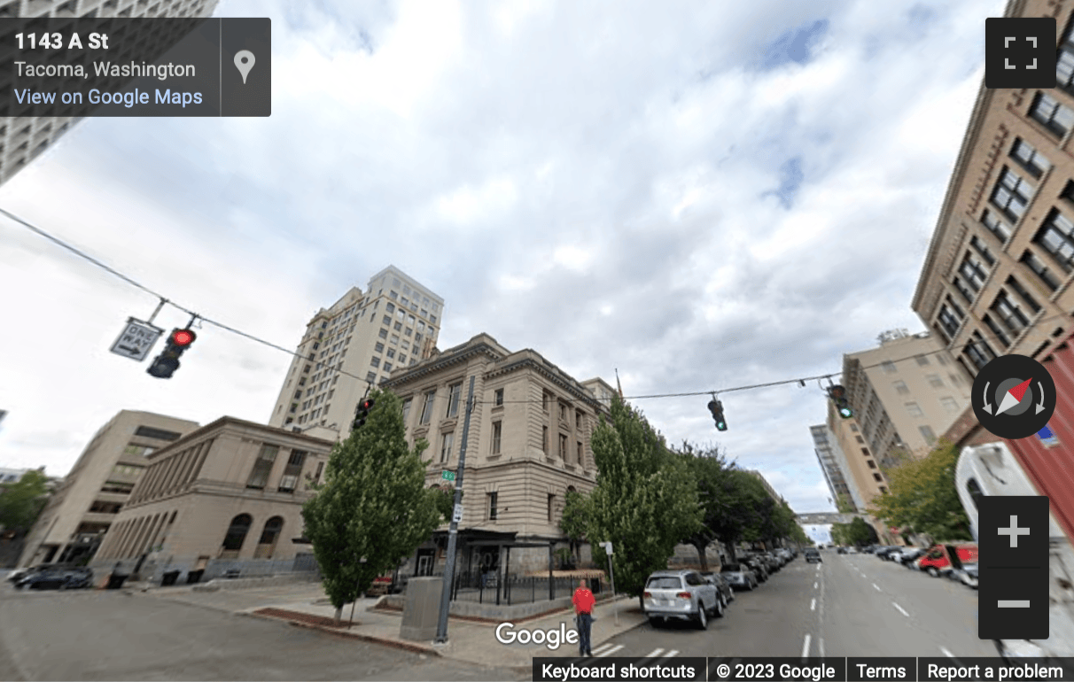 Street View image of 1102 A Street, 3rd Floor, Suite 300, Courthouse Square Building, Tacoma