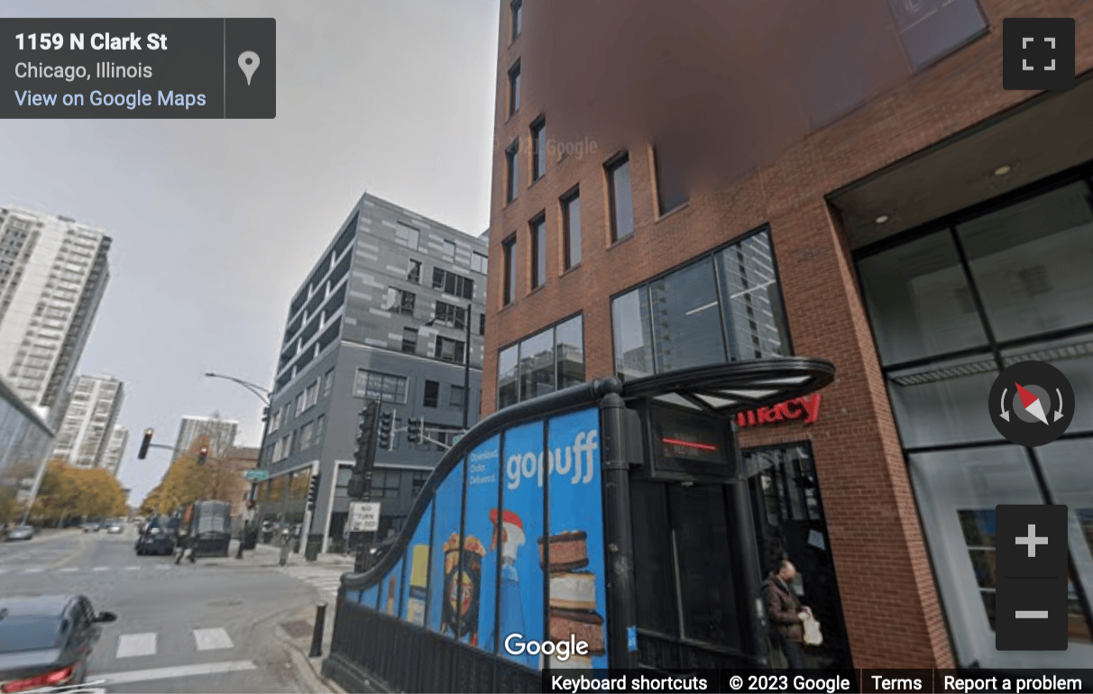 Street View image of 1165 North Clark Street, Gold Coast, Suite 700, Chicago, Illinois