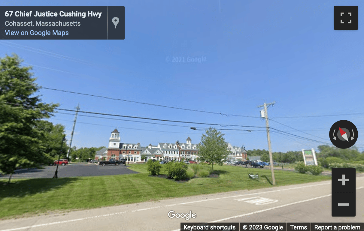 Street View image of 132 Chief Justice Cushing Highway, Cohasset, Massachusetts