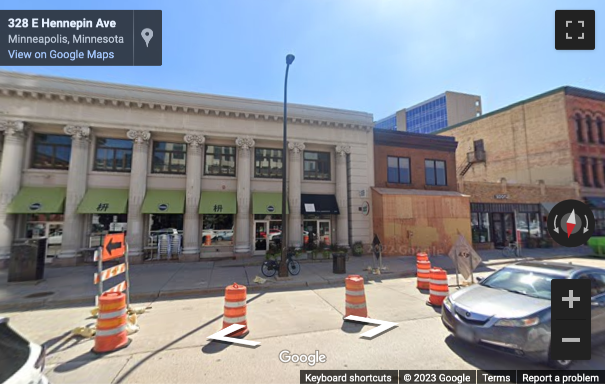 Street View image of 326 East Hennepin Avenue, Suite 206, Minneapolis
