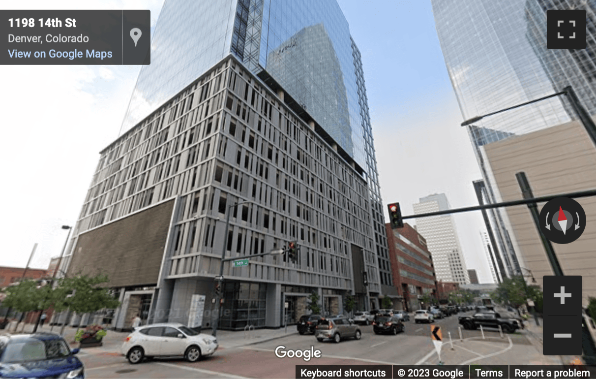 Street View image of 1401 Lawrence Street, 16th Floor, Denver, Colorado
