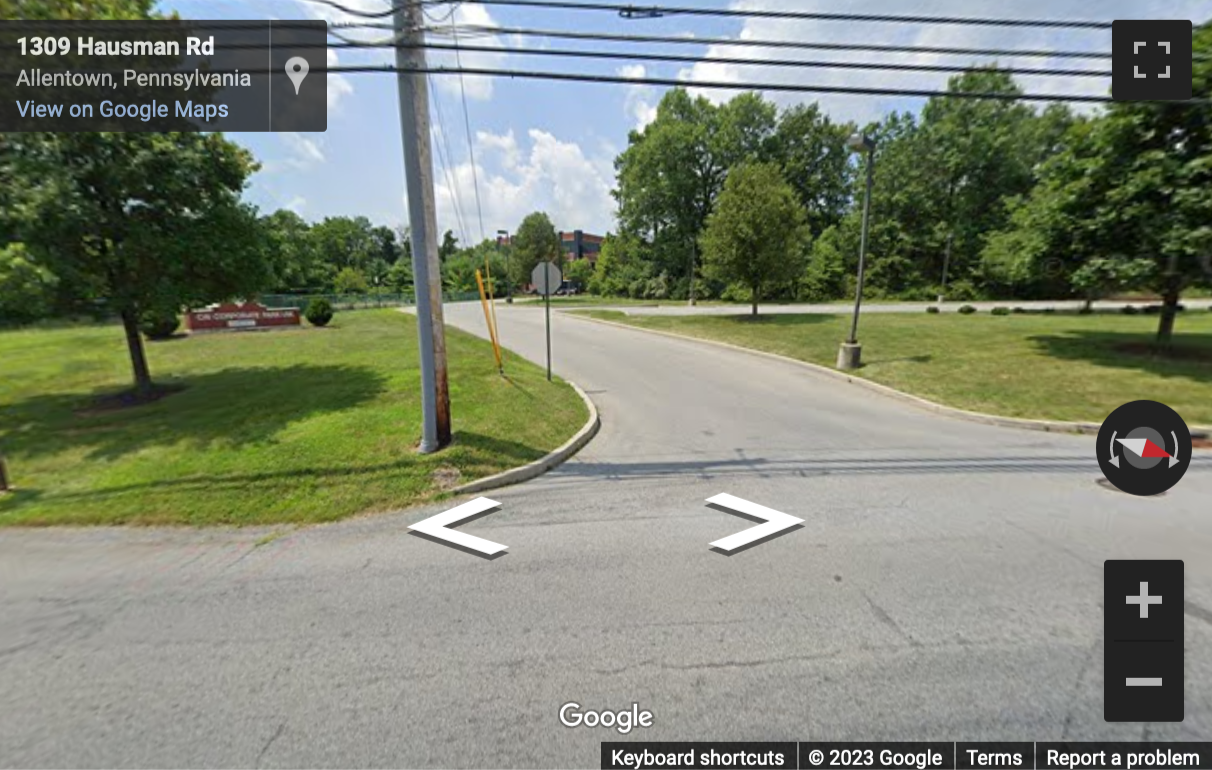 Street View image of 1320 Hausman Road, Suite 200, Allentown, Pennsylvania