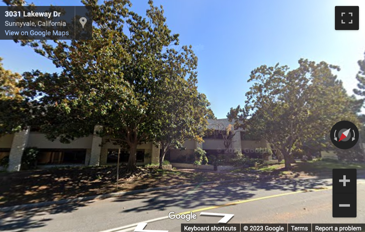 Street View image of 710 Lakeway Drive, Suite 200, Sunnyvale, California