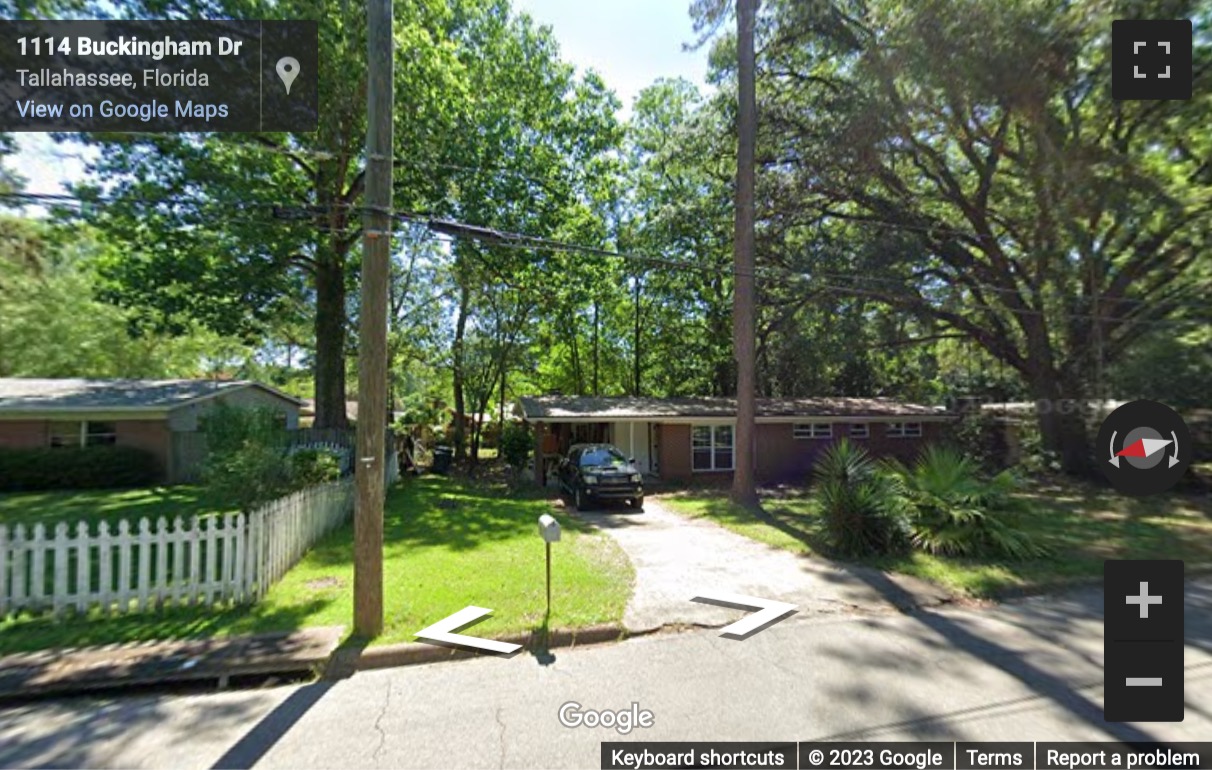 Street View image of 101 North Monroe Street, Tallahassee, Florida
