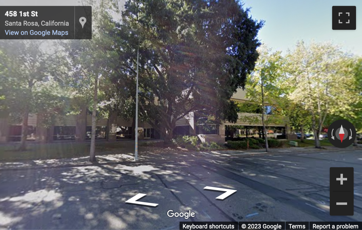 Street View image of 111 Santa Rosa Avenue, Santa Rosa, California