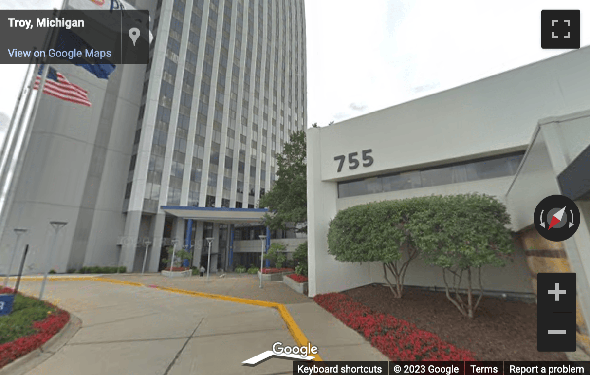 Street View image of 755 West Big Beaver Road, Top of Troy, Suite 2020, Troy, Michigan