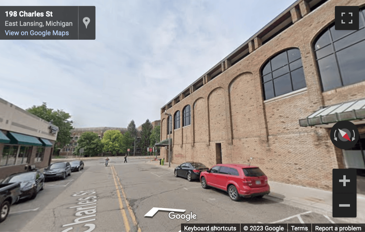 Street View image of 333 East Grand River Avenue, 2nd Floor, East Lansing, Michigan