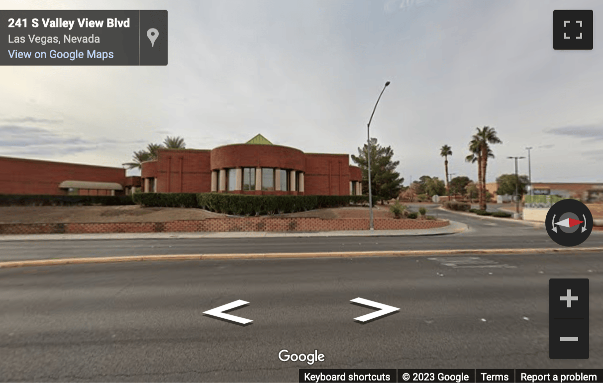 Street View image of 3820 Meadows Lane, Las Vegas, Nevada