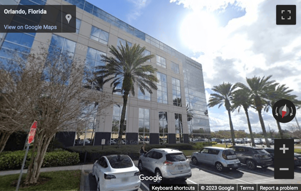 Street View image of 4700 Millenia Lakes Boulevard, Suite 500, 5th Floor, Orlando (Florida)