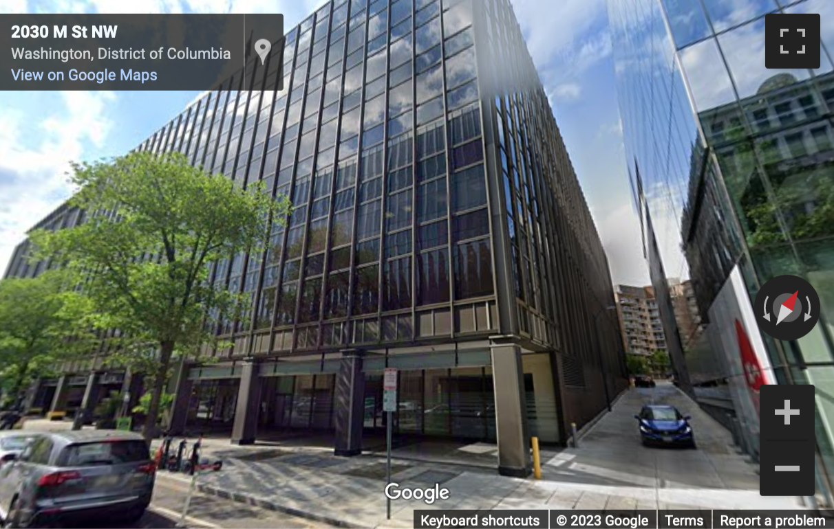 Street View image of 2025 M Street North West, Suite 700, Washington DC, District of Columbia